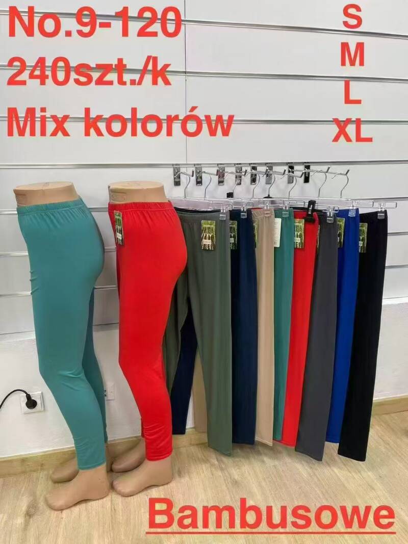 Leginsy damskie Roz S/M-L/XL, Mix kolor Paczka 10 szt